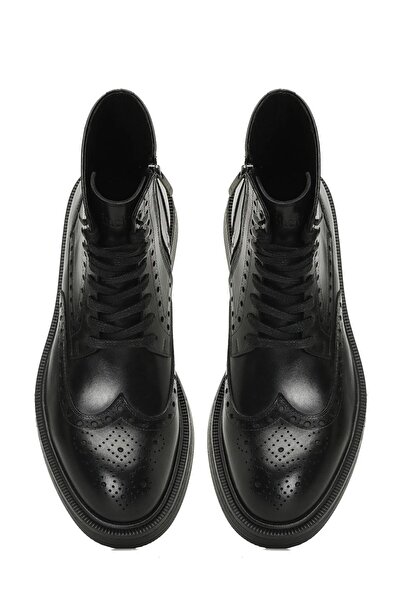 İnci İnci Mınsk Siyah Erkek Hakiki Deri Klasik Bot