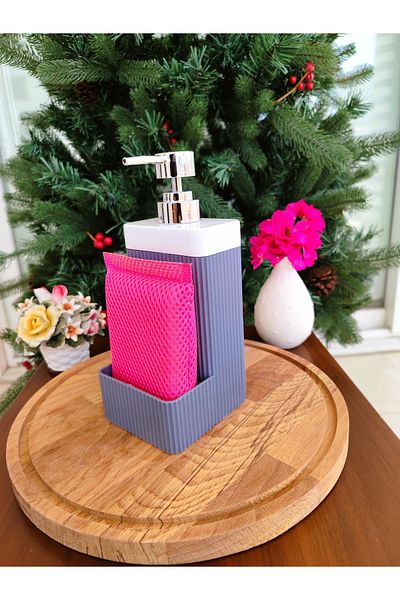 Madame Coco Marais Lautre Liquid Soap Dispenser-Soft Gray