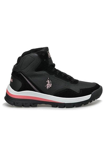 U.S. Polo Assn. Πόλο Ασν. Sagan HI WMN Μαύρο-Ροζ Γυναικείες Μπότες
