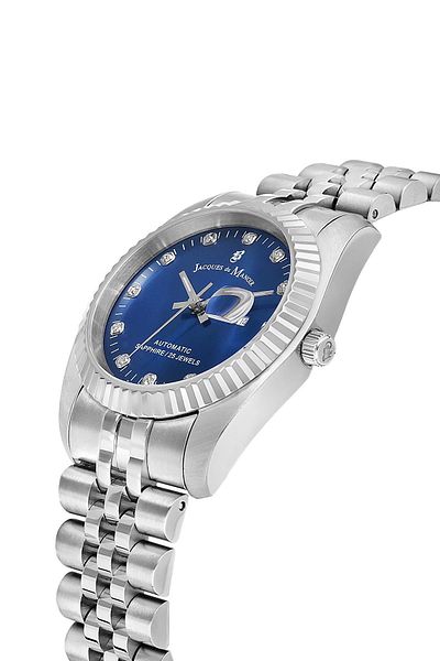 JACQUES DU MANOIR JWL04113 - Sellita SW100 (25 Jewels) ساعة يد نسائية سويسرية مصنوعة بآلية أوتوماتيكية