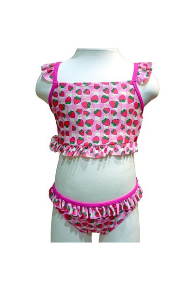 Granz Girl's Bikini Strawberry Patterned