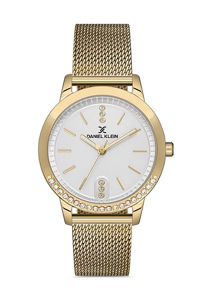 Daniel Klein New Model Yellow Straw Bracelet 3 Atm Waterproof Women's Wristwatch with Bracelet Gift