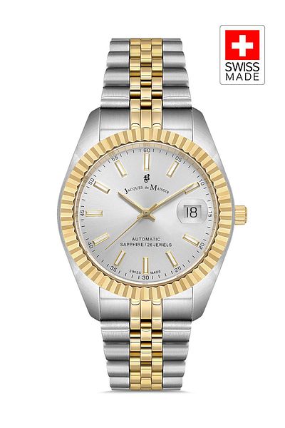 JACQUES DU MANOIR Inspiration Jwg04209 (Sellita Sw200-1, 26 Jewels Automatic Mechanism, Swiss Made) Men's Wristwatch