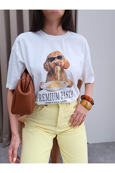 ESRAHELVACI Μπλουζάκι με στάμπα σπαγγέτι