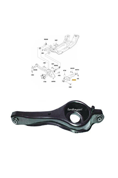 fkoto Ford Focus Mk1 Arka Süspansiyon Salıncağı Tablası 1998--2005 Uyumlu