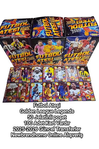 Emrah Gültekin 2025 كرة القدم النار قنبلة المسلسل Goldenn (50 PK 100 CARD) بط...