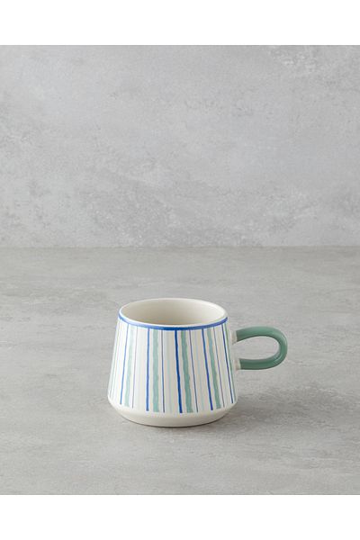 English Home Coastline Stoneware Mug 340 ml Blue - Green