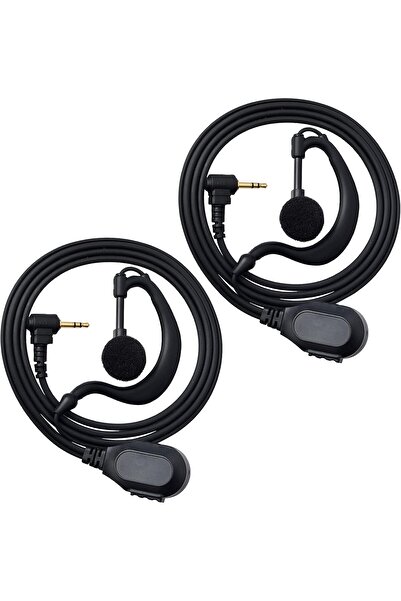 Motorola TLKR Talkabout T62, T80, XT180, T82 ile Uyumlu Mikrofonlu 2.5 mm Walkie Talkie Kulaklık
