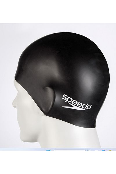 SPEEDO Unisex Μαύρο απλό καπέλο κολύμβησης σιλικόνης 8- 709910001