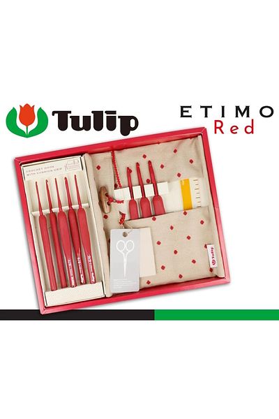 Tulip Etimo Red Red Crochet Set