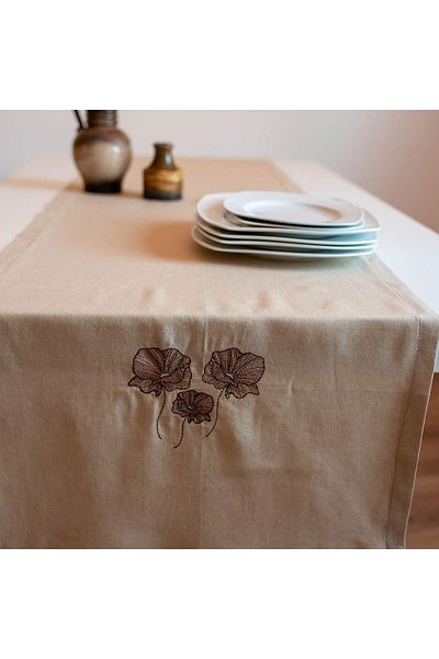 Homelux Aler de Masa 50X350 Cm 50% In 40% Bumbac Bej