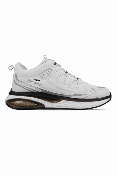 Lal Shoes & Bags Ανδρικά αθλητικά παπούτσια με κορδόνια Alene-λευκά