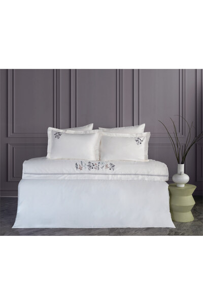 Dantela Διπλή παπλωματοθήκη - Λευκό - Geblümt