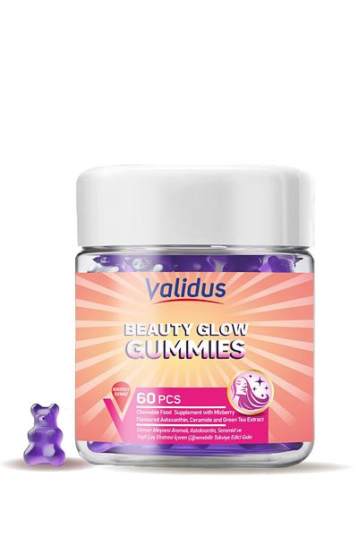 Validus Ceramide 60 Mg, Astaxanthin 12 Mg and 60 Gummies