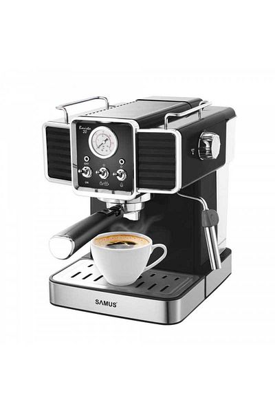 Samus Espressor Samus BARISTA 20 1350W 20 Bari 1500ml Rezervor apa Negru-Inox