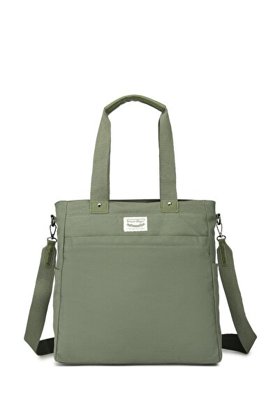 SMART BAGS SMARTBAGS حقيبة كتف نسائية من القماش القماشي 2022-1309 كاكي