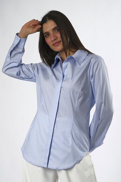 ABBRA Cămașă slim din bumbac pentru femei