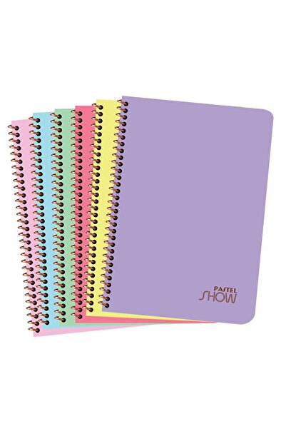 KESKİN COLOR 324412-99 Pastel Show Spiralli Defter A4 72 Yaprak Kareli PP Kap...