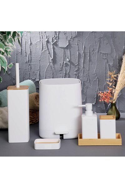 Veliday 6 Piece Florence Acrylic Bathroom Set - Premium Florence Acrylic Bathroom Set