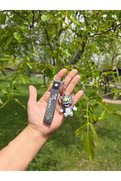 MODAM DENSTINY Tom and Jerry (Pack of 2) 3D Silicone Couple Keychain, Gift & Lover Keychain
