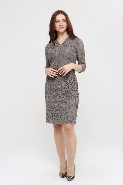 Kübra Tekstil Φόρεμα Full Lace Look Midi μήκους