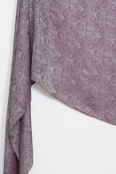 Mooncorn Moren Pattern Shine Line Σάλι Μωβ-Γκρι