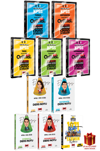 Yargı Yayınları 2026 Yargı Lise Önlisans Çıkmış Sorular Seti+GYGK Tüm Dersler...