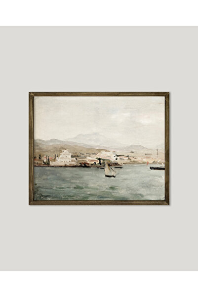 Vetro Design Poster înrămat cu munți și navigație