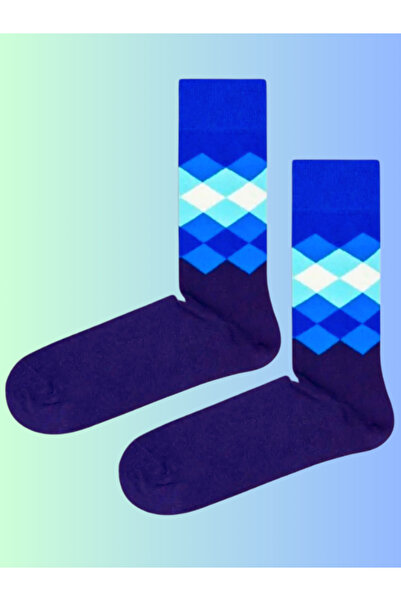 Shuttle Park Ειδική σειρά Happy Patterned Colorful Socks Fun Άνετο σχέδιο Κάλτσες χωρίς ραφή