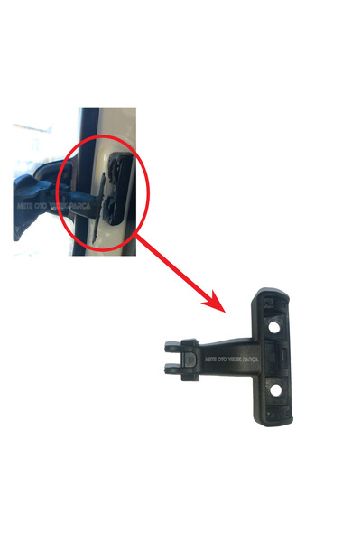 fkoto Courier Uyumlu Arka Sürgülü Cam Mandal Plastiği Tamir Takımı