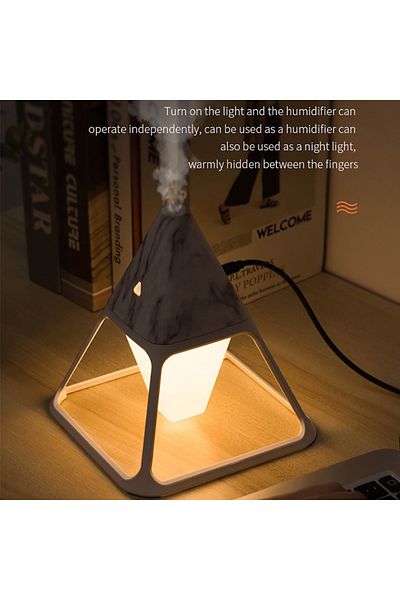 Generic Lamp Air Humidifier with Remote Control – LED Mood Light, Cool Mist Diffuser for Home & Office