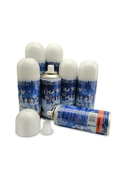 Generic بخاخ ثلج ابيض او رغوة للحفلات و المناسبات 4 حبات