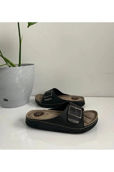 MYSSTORE Apella Soft Leather Heel Spur Preventive Orthopedic Light Sole Women's Mother Slippers Size 37 & 41