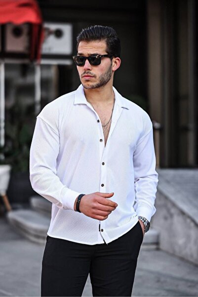 Tasarım Ανδρικό πουκάμισο από κοτλέ βαμβάκι