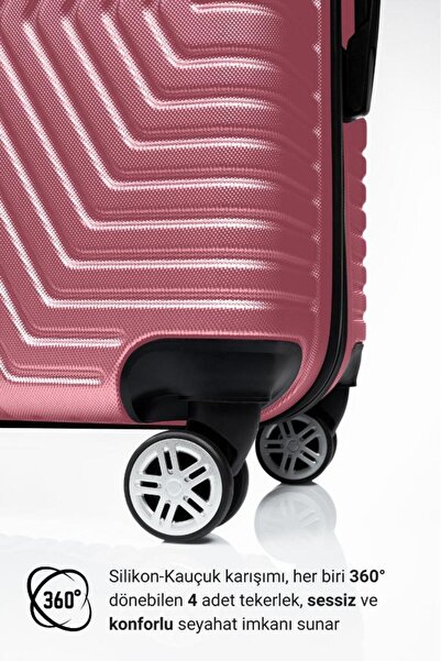KızılkayaStore G&D Polo Suitcase Abs Pudra Boy Valiz