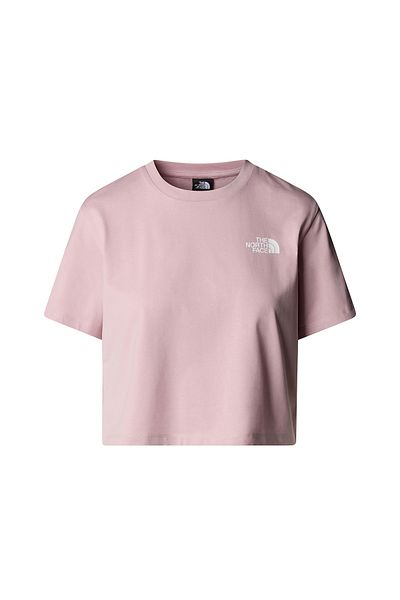 THE NORTH FACE Tricou roz pentru exterior pentru femei Simple Dome Cropped Nf0a87u40so1