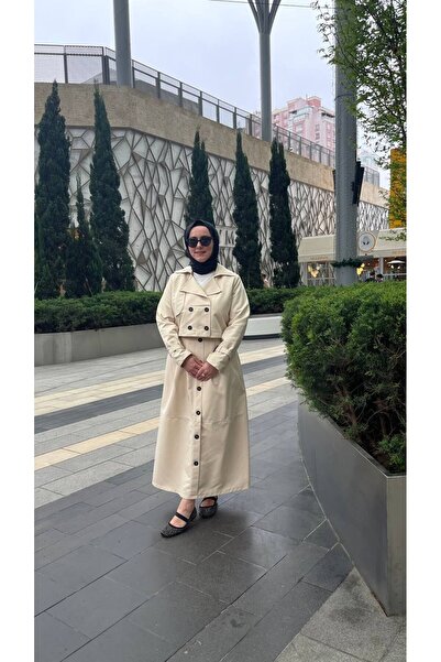 DEMET Özge Skirted Double Trench Suit