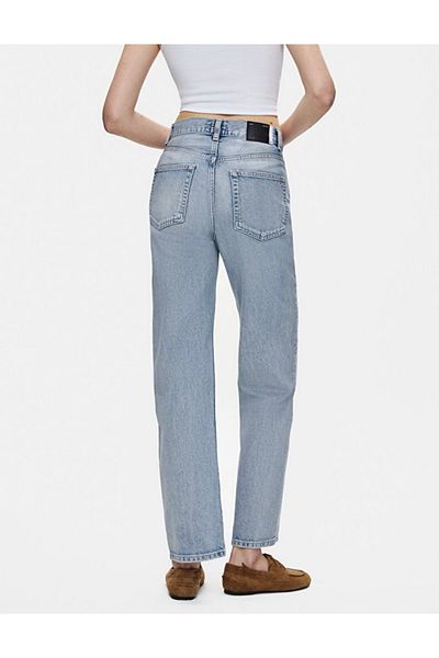 Ltb Vanetta Straight Leg Light Blue High Waist Jean Trousers