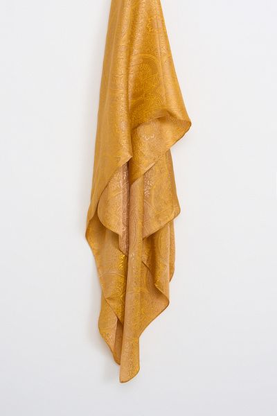 Mooncorn Vera Pattern Shine Line Shawl Mink-Mustard