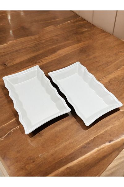 ALCE 2-Piece Ceramic Presentation Appetizer Salad Breakfast Cheese Plate Star