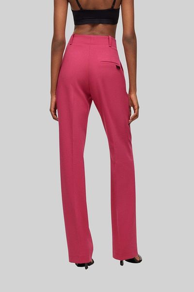 HUGO Women's Zippered Logo Pants Pink