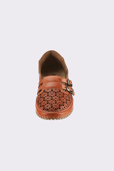 İNZE AYAKKABI Genuine Leather Ballerina Shoes Model Name: Eliva