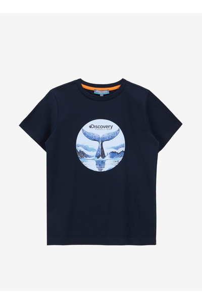 Discovery Expedition Baskılı Lacivert Erkek Çocuk T-Shirt D5SB-TST3247