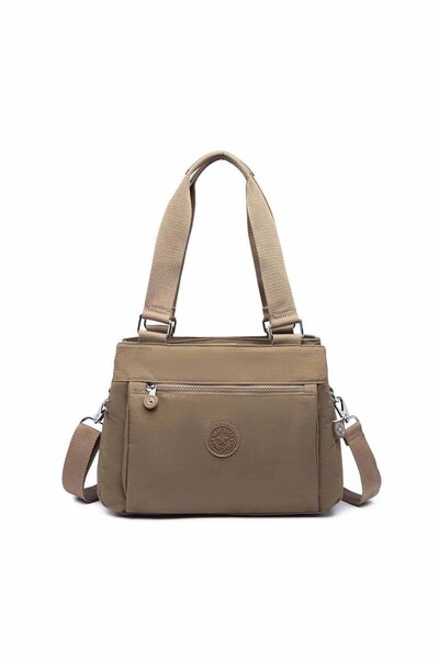 SMART BAGS Smartbags Wrinkle Fabric Women's Shoulder Bag 2022-1125 Light Brown