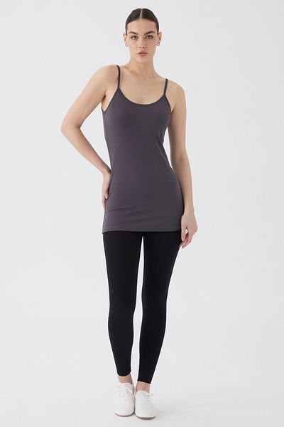 Almila Rope Strap Compact Cotton Elastane Long Women's Undershirt 2025-Rope Strap Cotton Lycra Long Women's Undershirt 202