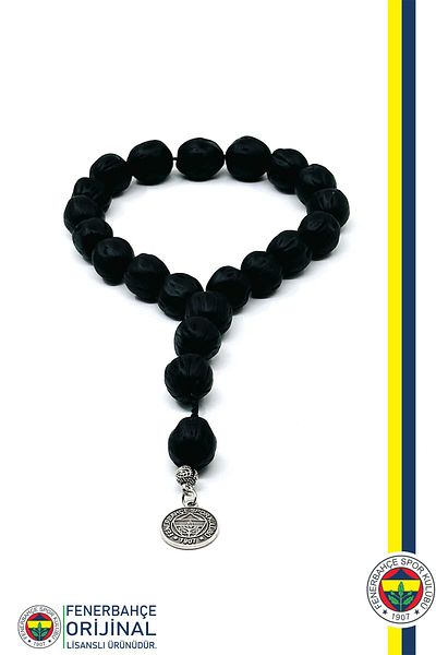 Fenerbahçe Original Licensed Fb Scented Andiz Natural Wooden Prayer Beads Black