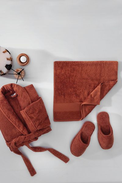 Yataş Essentials 3-Piece Bathroom Set | Slippers (39-41) - Tile