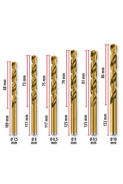 Einhell Orijinal 19 Parça Hss-g Metal Matkap Uç Seti - 49427019