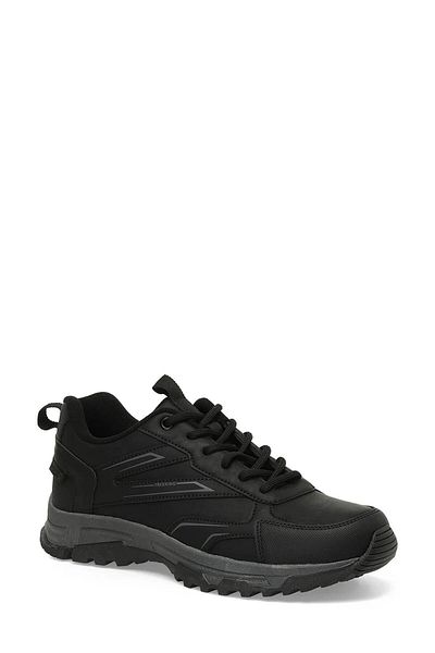 Kinetix 101781124   Magna Pu Black-Grey Men's Outdoor Shoes