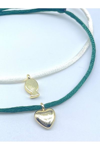 Concept HuBuTU 2 Pieces Minimal Silk Satin Flush Rope Anklet Set